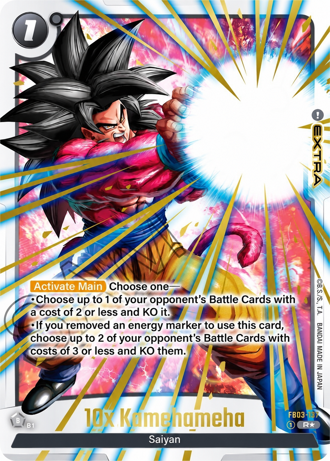 10x Kamehameha [Alternate Art] FB03-137